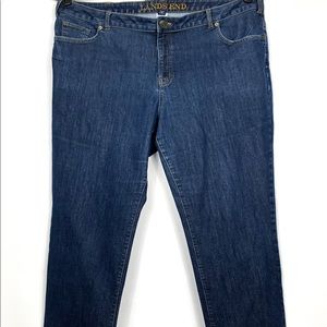 Lands End Women's Plus Size 24W Mid Rise Jeans